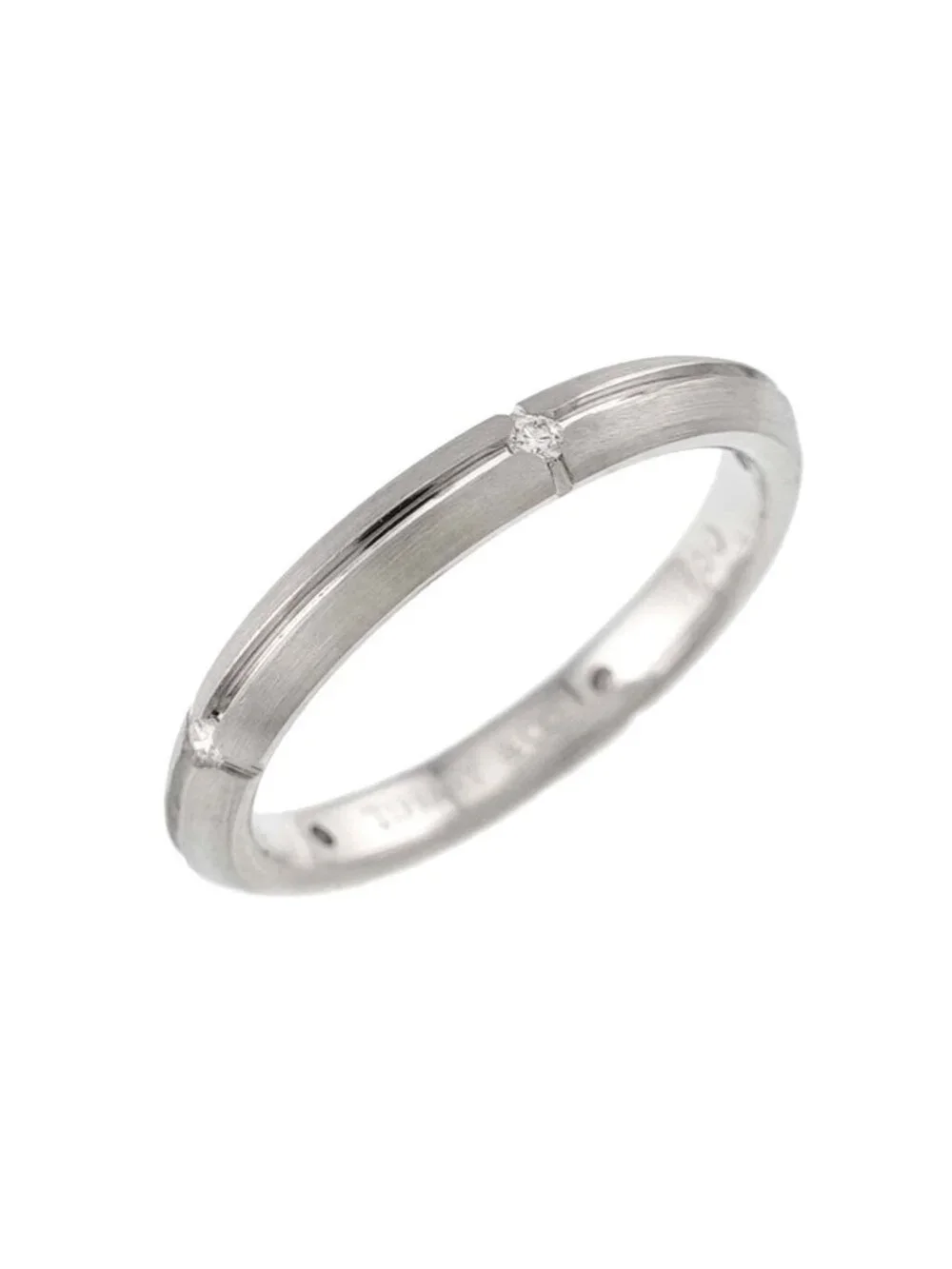 Tiffany & Co Streamerica Ring Diamond 18k WG White Gold 750
